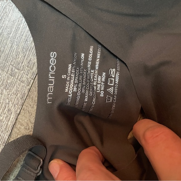 Maurices Charcoal Seamless Bralette - Picture 2 of 7